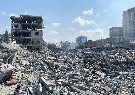 damage in gaza strip
