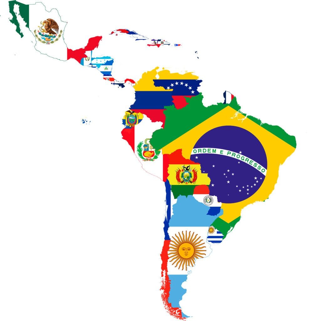 La polarización como enfermedad de nuestro tiempo flag map of latin america