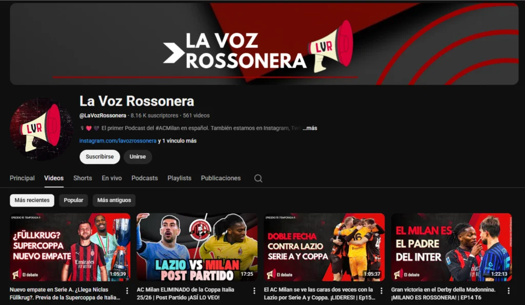 la voz rossonera ac milan