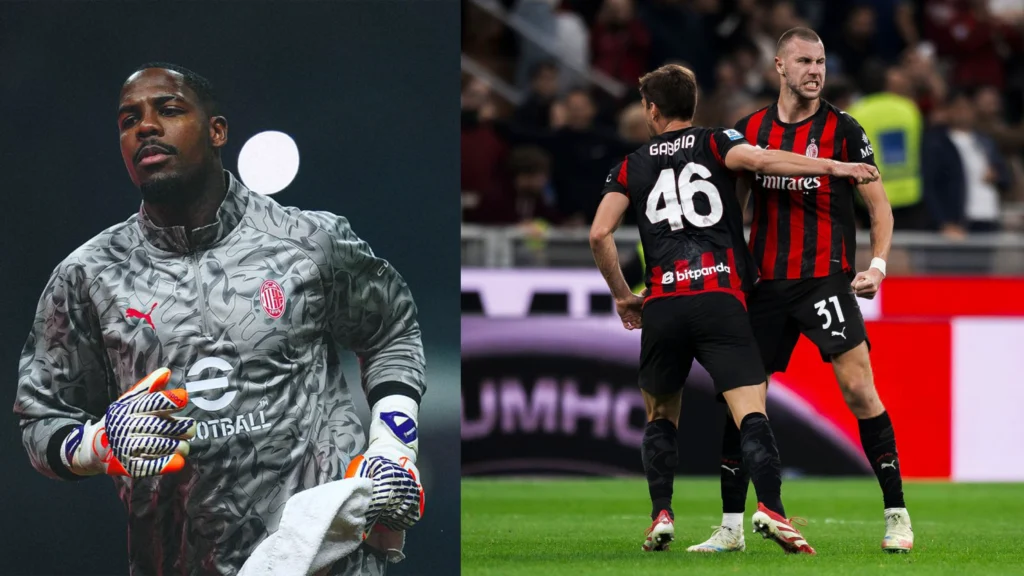 la defensa del Milan