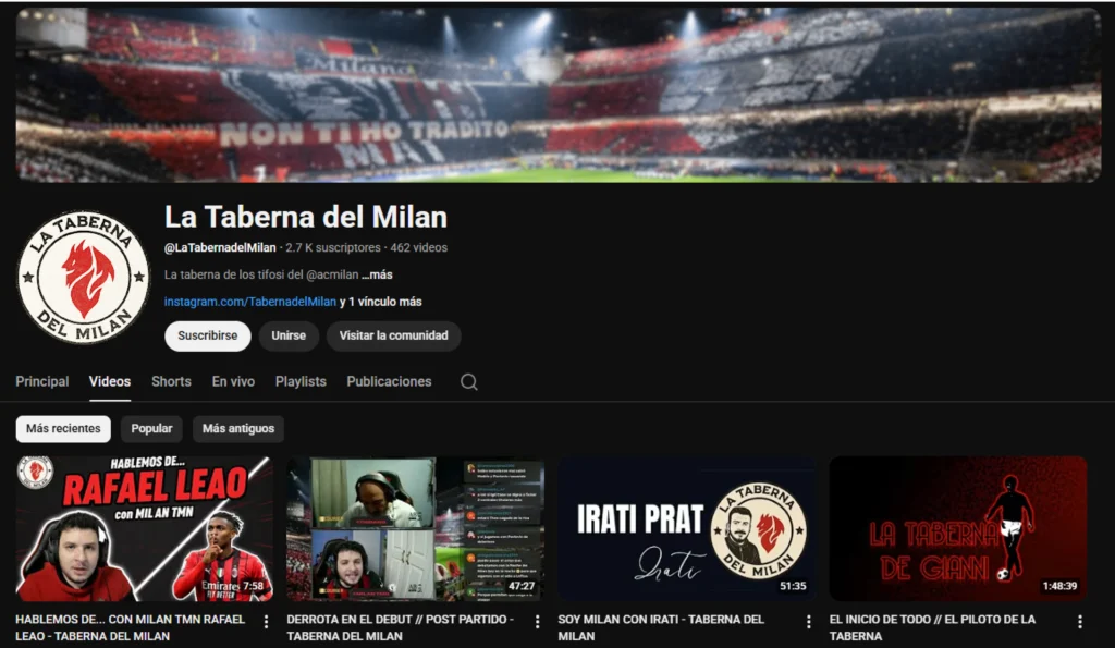 Taberna del milan youtube