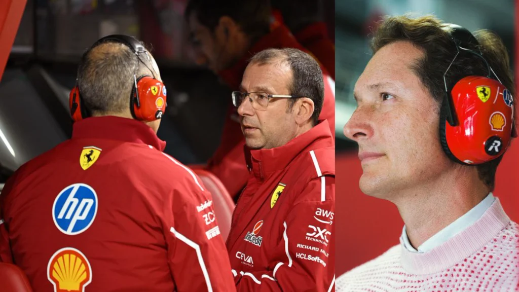 Ferrari con Elkann, Vasseur y Serra