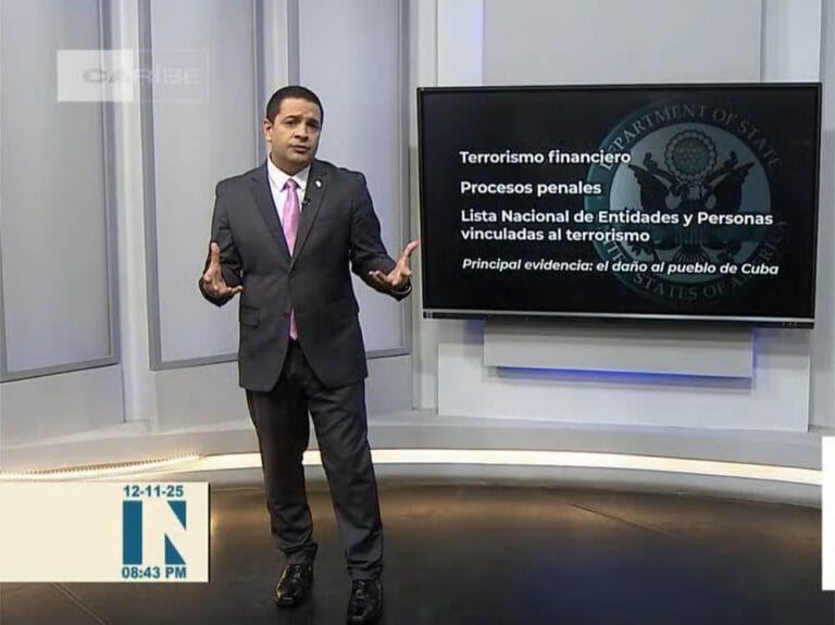 vocero oficial del regimen cubano humberto lopez acusa a el toque en television 768x575