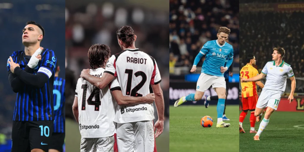 Un Milan errático a 3 puntos del Inter, Napoli y Roma acechando Inter, Milan, Napoli, Roma