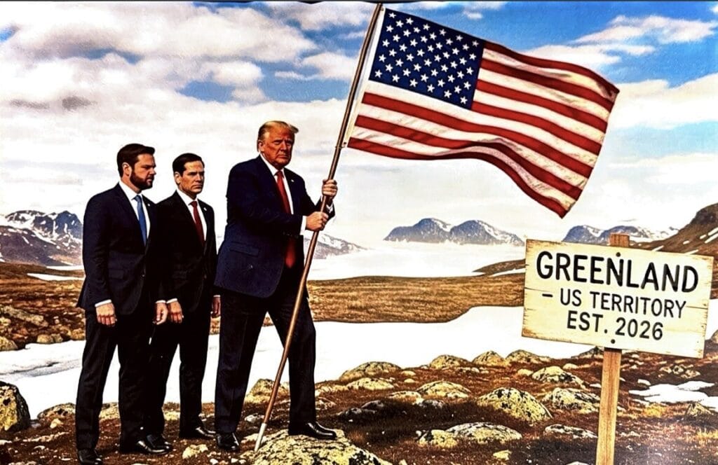 Trump y la OTAN: acuerdo por Groenlandia este 21 de enero ai generated image regarding the greenland crisis posted by donald j. trump on truth social