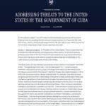 orden ejecitiva de trump hacia cuba