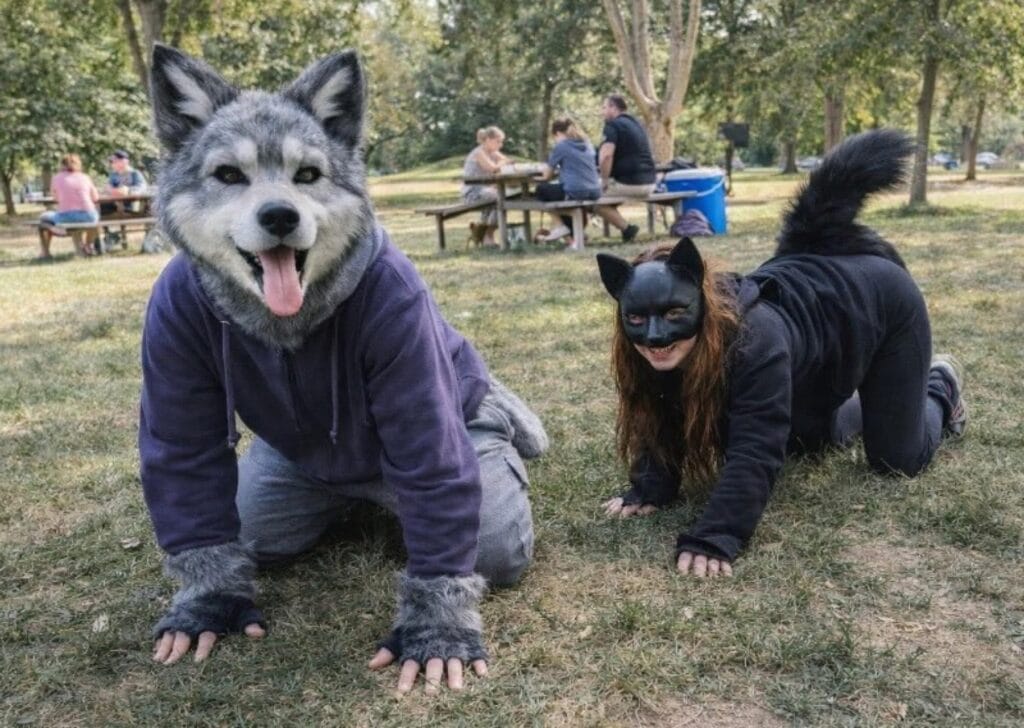 therians en un parque