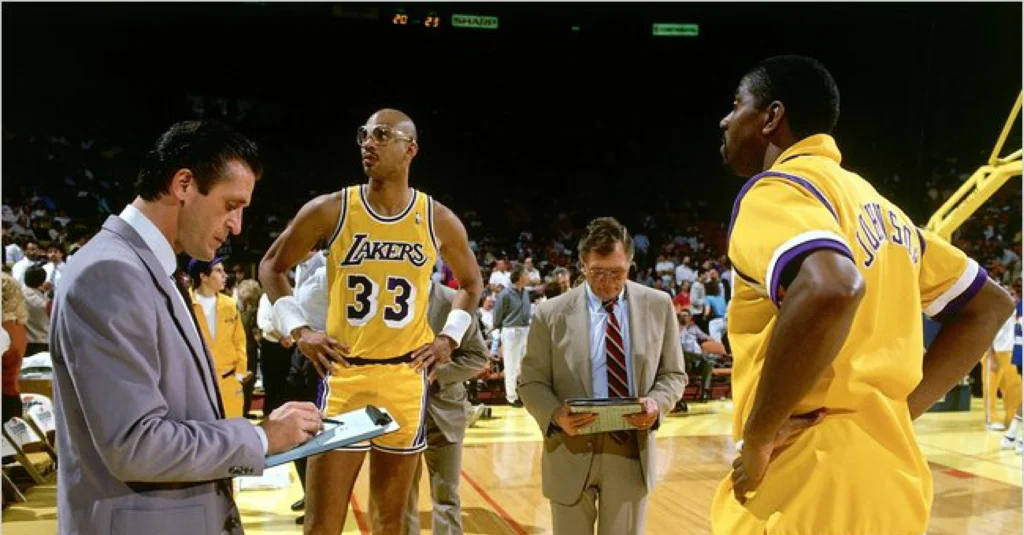 Lakers, Pat Riley, Kareem Abdul-Jabbar y Magic Johnson