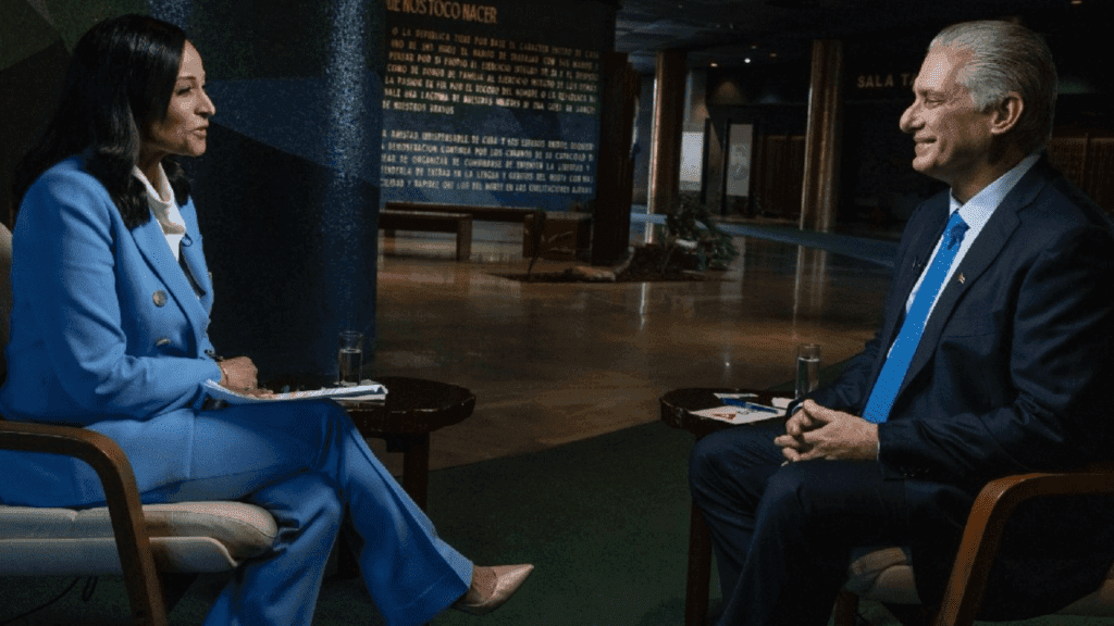 Miguel Diaz-Canel entrevista a NBC News
