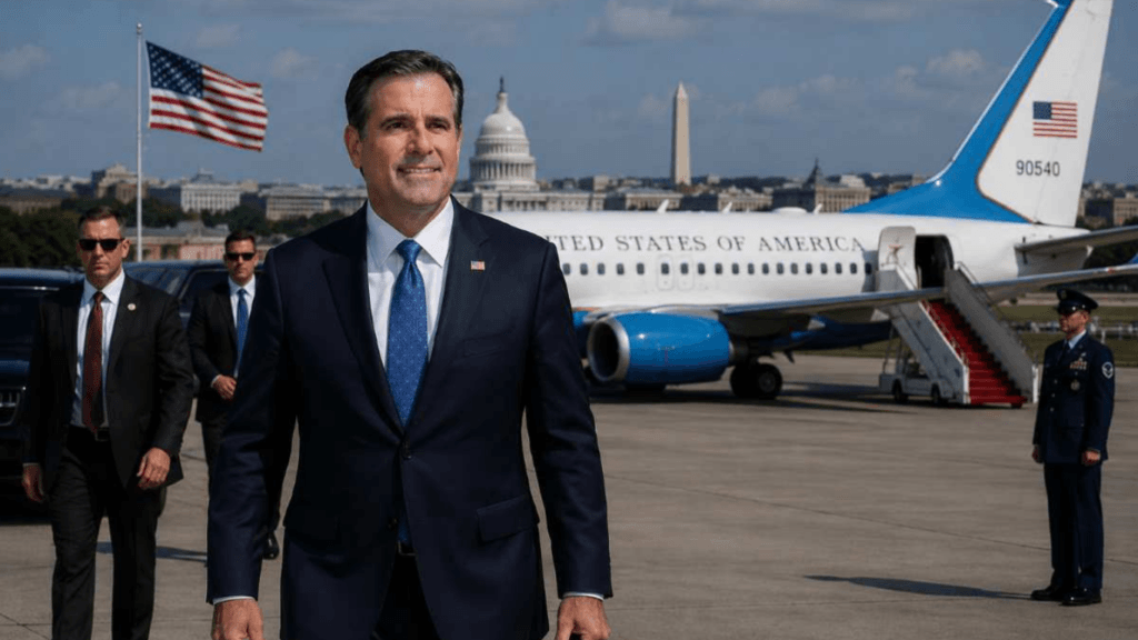 John Ratcliffe director de la se reúne con elrégimen cubano en la habana