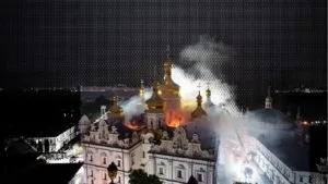 Inicio ataque a la Catedral de la Dormición en Kiev